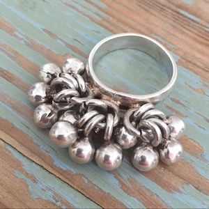 Vintage Sterling Silver Cha-Cha Ring